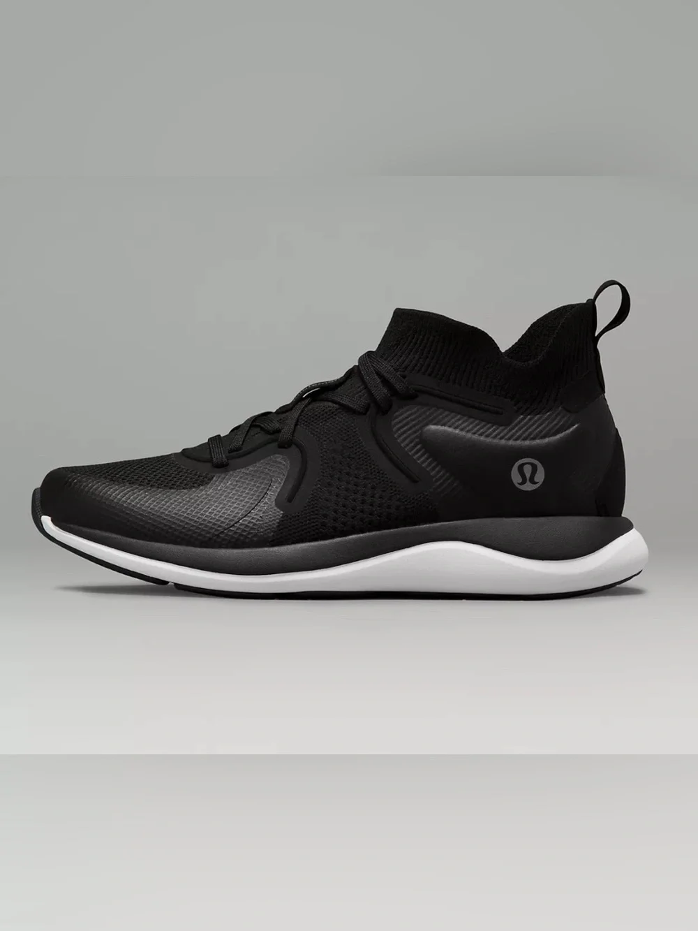 lululemon athletica Women's Black Knit Slip-On Running Shoes